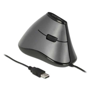 DELOCK Εργονομικό Vertical Mouse, Οπτικό, ενσύρματο, 5 buttons | Συνοδευτικά PC | elabstore.gr