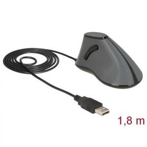 DELOCK Εργονομικό Vertical Mouse, Οπτικό, ενσύρματο, 5 buttons | Συνοδευτικά PC | elabstore.gr