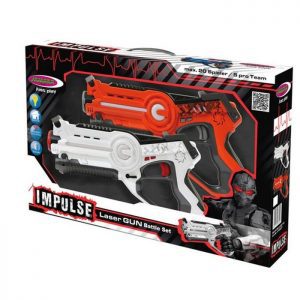 JAMARA Impulse laser set μάχης με ήχο, LED, δόνηση, 4 ρυθμίσεις όπλου | Παιχνίδια | elabstore.gr