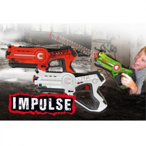 JAMARA Impulse laser set μάχης με ήχο, LED, δόνηση, 4 ρυθμίσεις όπλου | Παιχνίδια | elabstore.gr