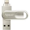 APACER Dual USB Flash Drive AH790, USB 3.1 & Lightning, 32GB, Silver | Συνοδευτικά PC | elabstore.gr