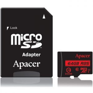 APACER Κάρτα Μνήμης Micro SDHC UHS-I U1 R85, 64GB, Class10 | Συνοδευτικά PC | elabstore.gr