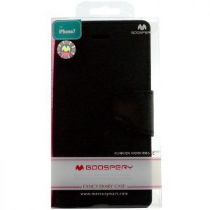 MERCURY Θήκη Fancy Diary για iPhone 7 & 8, Black | Αξεσουάρ κινητών | elabstore.gr