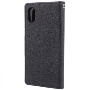 MERCURY Θήκη Fancy Diary για iPhone X, Black | Αξεσουάρ κινητών | elabstore.gr