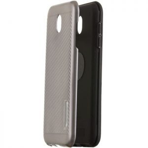 POWERTECH Θήκη Carbon Armor Hybrid για Samsung J3 2017 EU, Gray | Αξεσουάρ κινητών | elabstore.gr