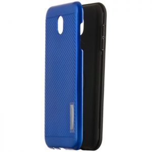 POWERTECH Θήκη Carbon Armor Hybrid για Samsung J3 2017 EU, Blue | Αξεσουάρ κινητών | elabstore.gr