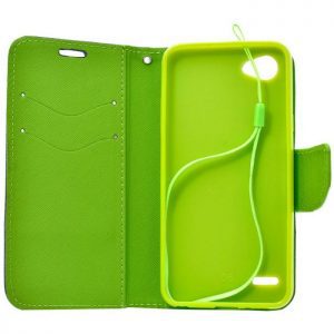POWERTECH Θήκη Fancy για LG Q6, Navy/Lime | Αξεσουάρ κινητών | elabstore.gr