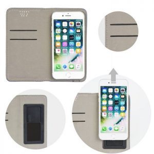 POWERTECH Θήκη Smart Book Universal για Smartphone 5.0" - 5.5", Blue | Αξεσουάρ κινητών | elabstore.gr