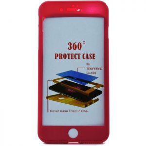 POWERTECH Θήκη Body 360° με Tempered Glass για iPhone X, Pink | Αξεσουάρ κινητών | elabstore.gr