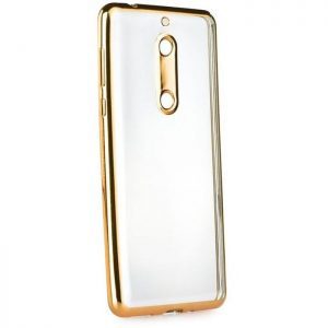 POWERTECH Θήκη Metal TPU για Nokia 5, Gold | Αξεσουάρ κινητών | elabstore.gr