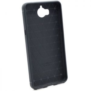 POWERTECH Θήκη Carbon Flex για Huawei Y5/Y6 2017, Black | Αξεσουάρ κινητών | elabstore.gr