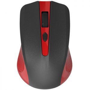 POWERTECH Wireless Mouse, Οπτικό, 1600 DPI, μαύρο-κόκκινο | Συνοδευτικά PC | elabstore.gr