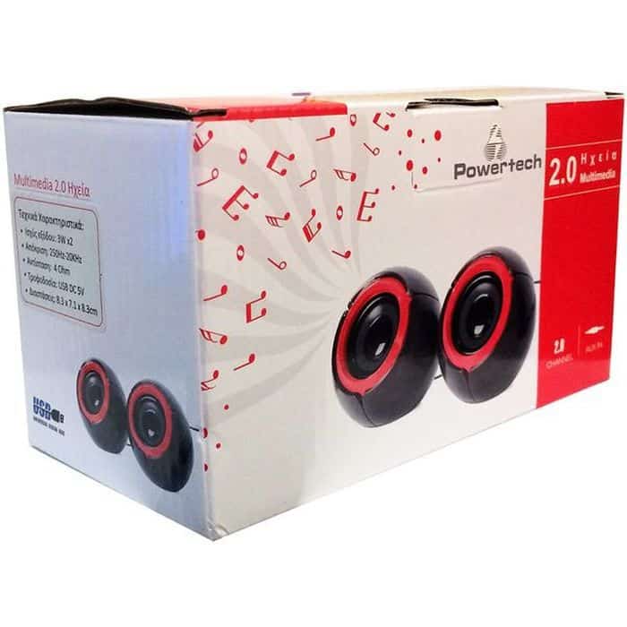 POWERTECH Multimedia Ηχεία PT-421, 2.0 channel, 2x 3W, USB, Aux in | eLabstore.gr POWERTECH Multimedia Ηχεία PT-421, 2.0 channel, 2x 3W, USB, Aux in | Συνοδευτικά PC | elabstore.gr