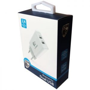 ROAR Φορτιστής PT-498, 2x USB, 2.4A, White | eLabstore.gr ROAR Φορτιστής PT-498, 2x USB, 2.4A, White | Αξεσουάρ κινητών | elabstore.gr