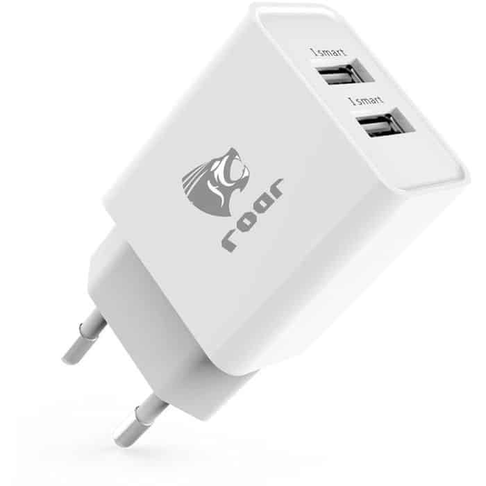 ROAR Φορτιστής PT-498, 2x USB, 2.4A, White | eLabstore.gr ROAR Φορτιστής PT-498, 2x USB, 2.4A, White | Αξεσουάρ κινητών | elabstore.gr