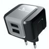 POWERTECH Φορτιστής PT-505, 2x USB, 2.4A, Black | Αξεσουάρ κινητών | elabstore.gr
