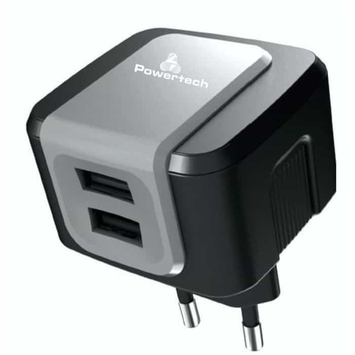POWERTECH Φορτιστής PT-505, 2x USB, 2.4A, Black | eLabstore.gr POWERTECH Φορτιστής PT-505, 2x USB, 2.4A, Black | Αξεσουάρ κινητών | elabstore.gr