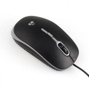 POWERTECH Ενσύρματο ποντίκι, Οπτικό, 1600DPI, USB, 1.35m, Μαύρο-Γκρι | Συνοδευτικά PC | elabstore.gr