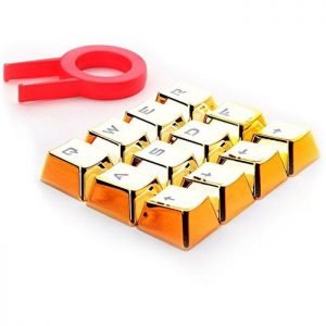 REDRAGON πλήκτρα για Cherry MX μηχανικό πληκτρολόγιο A103, 12τμχ, χρυσά | Συνοδευτικά PC | elabstore.gr