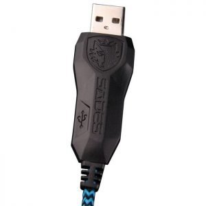 SADES Gaming Headset USB Wolfang, 7.1CH με 40mm ακουστικά | Συνοδευτικά PC | elabstore.gr