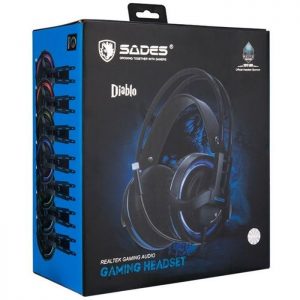 SADES Gaming Headset Diablo, USB, Realtek Audio, RGB LED | Συνοδευτικά PC | elabstore.gr