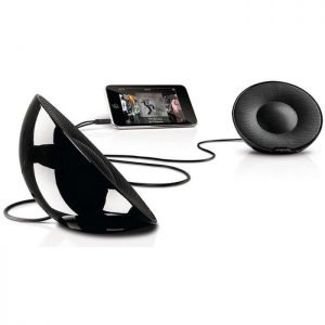 PHILIPS Φορητό παθητικό ηχείο SBP1120/10, 2.0 Channel, 3.5mm jack, Black | Εικόνα & Ήχος | elabstore.gr