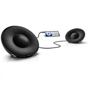 PHILIPS Φορητό παθητικό ηχείο SBP1120/10, 2.0 Channel, 3.5mm jack, Black | Εικόνα & Ήχος | elabstore.gr