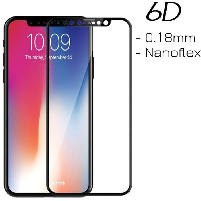 POWERTECH Tempered Glass 6D (0.18MM), Flex, Full Glue, iPhone X, Black | eLabstore.gr POWERTECH Tempered Glass 6D (0.18MM), Flex, Full Glue, iPhone X, Black | Αξεσουάρ κινητών | elabstore.gr