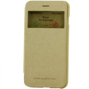 MERCURY Θήκη WOW Bumper για iPhone 7 Plus, Gold | Αξεσουάρ κινητών | elabstore.gr