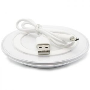 Wireless QI charger pad S6, 1A, White | eLabstore.gr Wireless QI charger pad S6, 1A, White | Αξεσουάρ κινητών | elabstore.gr
