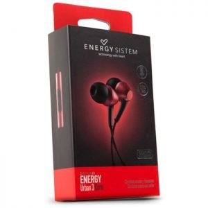 ENERGY SISTEM Sports earphones Urban 3 με μικρόφωνο, 96dB, κόκκινα | Αξεσουάρ κινητών | elabstore.gr