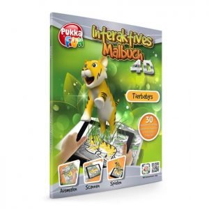 PUKKA FUN Βιβλίο ζωγραφικής 4D επαυξημένης πραγματικότητας Animal Babies | Παιχνίδια | elabstore.gr