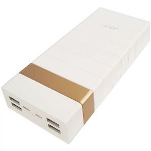 GOLF Power Bank Helix 24 Plus 24000mAh, 4x USB, Micro, iP7/Plus, White | Αξεσουάρ κινητών | elabstore.gr