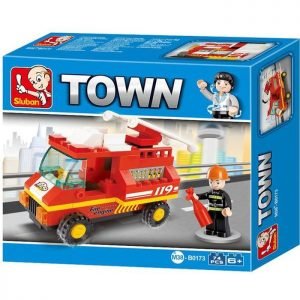 SLUBAN Τουβλάκια Town, Fire Truck M38-B0173, 74τμχ | Παιχνίδια | elabstore.gr
