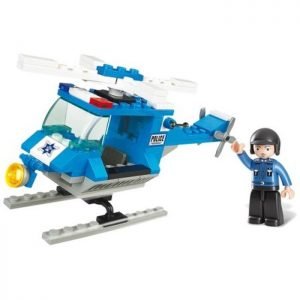 SLUBAN Τουβλάκια Town, Police Helicopter M38-B0175, 85τμχ | Παιχνίδια | elabstore.gr