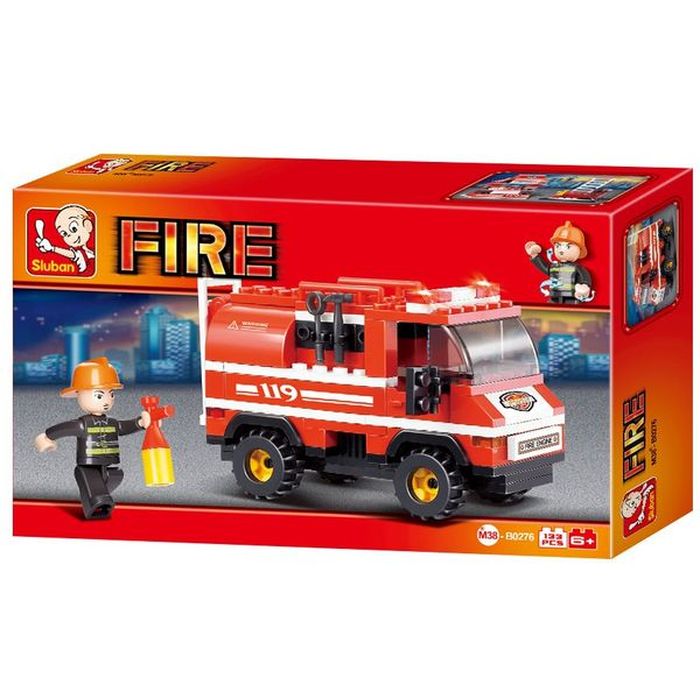SLUBAN Τουβλάκια Fire, Fire Truck M38-B0276, 133τμχ | eLabstore.gr SLUBAN Τουβλάκια Fire, Fire Truck M38-B0276, 133τμχ | Παιχνίδια | elabstore.gr