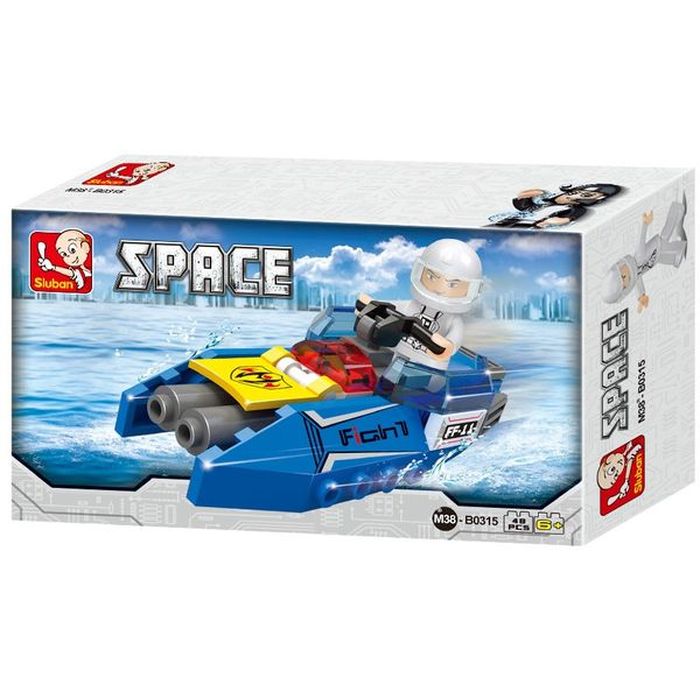 SLUBAN Τουβλάκια Space, Space Jet M38-B0315, 48τμχ | eLabstore.gr SLUBAN Τουβλάκια Space, Space Jet M38-B0315, 48τμχ | Παιχνίδια | elabstore.gr