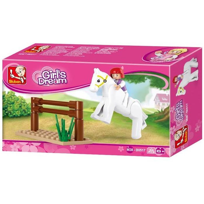 SLUBAN Τουβλάκια Girls Dream, Jumping Horse M38-B0517, 20τμχ | eLabstore.gr SLUBAN Τουβλάκια Girls Dream, Jumping Horse M38-B0517, 20τμχ | Παιχνίδια | elabstore.gr