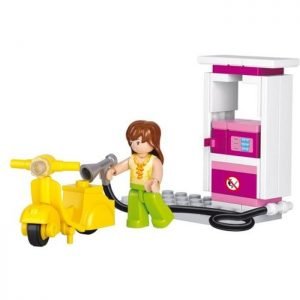 SLUBAN Τουβλάκια Girls Dream, Petrol Station M38-B0518, 37τμχ | Παιχνίδια | elabstore.gr