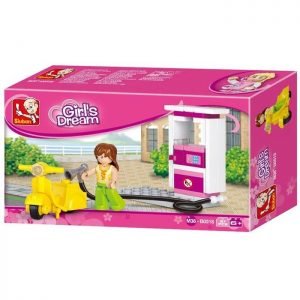 SLUBAN Τουβλάκια Girls Dream, Petrol Station M38-B0518, 37τμχ | Παιχνίδια | elabstore.gr