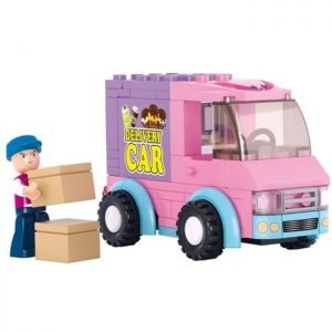 SLUBAN Τουβλάκια Girls Dream, Delivery Van M38-B0520, 102τμχ | Παιχνίδια | elabstore.gr