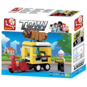 SLUBAN Τουβλάκια Town, Hot-Dog Car M38-B0565, 112τμχ | Παιχνίδια | elabstore.gr
