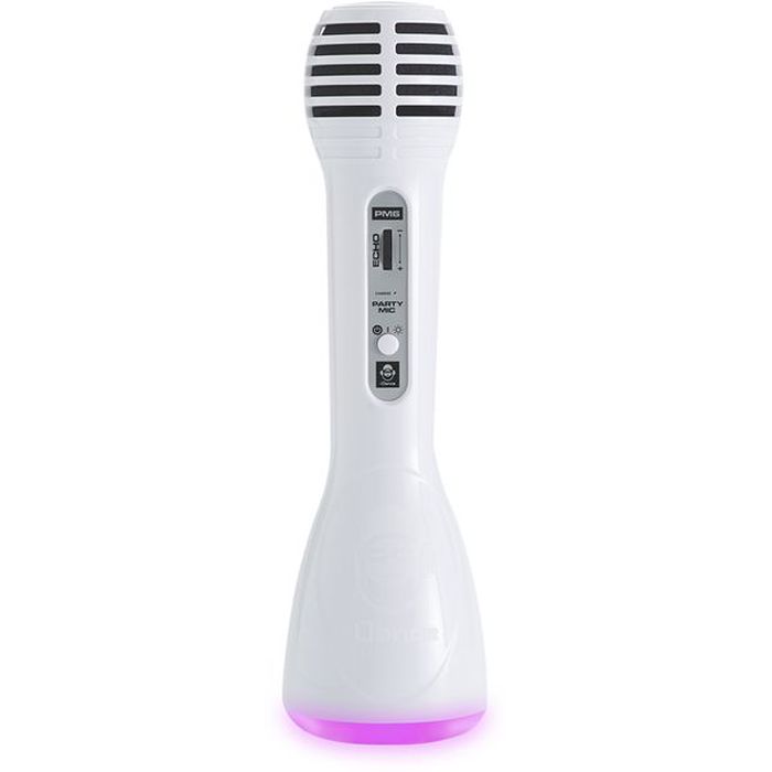 IDANCE Ασύρματο Bluetooth μικρόφωνο PM-6WH, LED, επαναφορτιζόμενο, λευκό | eLabstore.gr IDANCE Ασύρματο Bluetooth μικρόφωνο PM-6WH, LED, επαναφορτιζόμενο, λευκό | Εικόνα & Ήχος | elabstore.gr