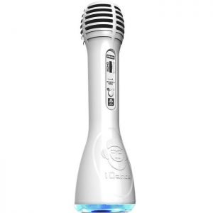 IDANCE Ασύρματο Bluetooth μικρόφωνο PM-6WH, LED, επαναφορτιζόμενο, λευκό | Εικόνα & Ήχος | elabstore.gr