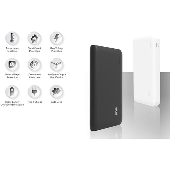 SILICON POWER Power Bank S200 20000mAh, 2x USB Output, White | eLabstore.gr SILICON POWER Power Bank S200 20000mAh, 2x USB Output, White | Αξεσουάρ κινητών | elabstore.gr