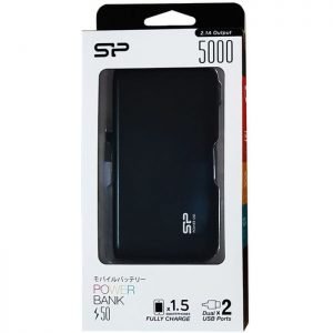 SILICON POWER Power Bank S50 5000mAh, 2x USB Output, Black | Αξεσουάρ κινητών | elabstore.gr
