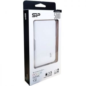 SILICON POWER Power Bank S50 5000mAh, 2x USB Output, White | eLabstore.gr SILICON POWER Power Bank S50 5000mAh, 2x USB Output, White | Αξεσουάρ κινητών | elabstore.gr