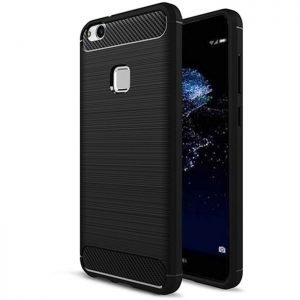 POWERTECH Θήκη Carbon Flex για Huawei P10 Lite, μαύρη | Αξεσουάρ κινητών | elabstore.gr