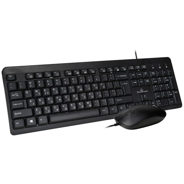 POWERTECH set ποντίκι & πληκτρολόγιο PT-678, ενσύρματα, 1200dpi, μαύρο | eLabstore.gr POWERTECH set ποντίκι & πληκτρολόγιο PT-678, ενσύρματο, 1200dpi, μαύρο | Συνοδευτικά PC | elabstore.gr
