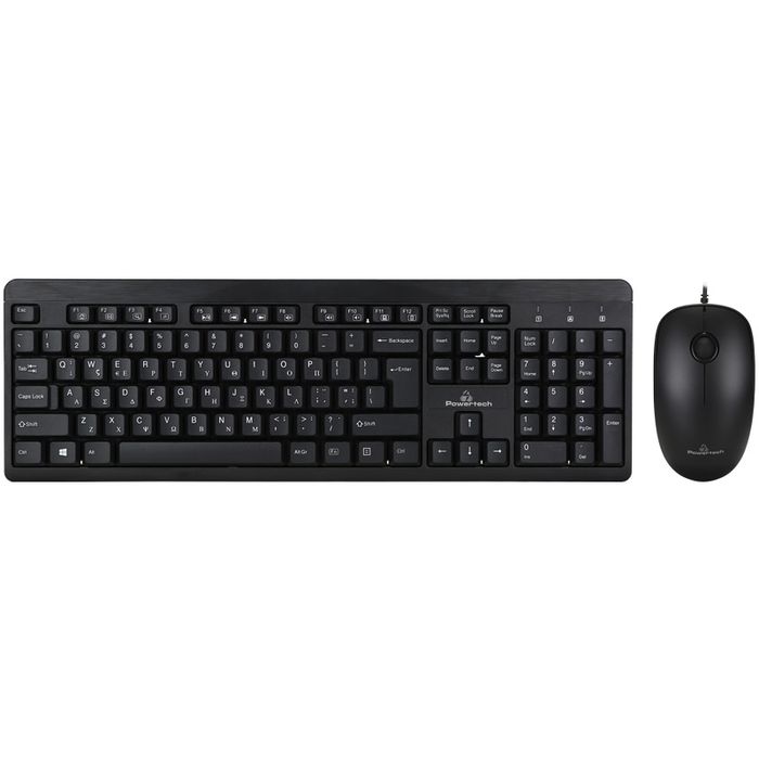 POWERTECH set ποντίκι & πληκτρολόγιο PT-678, ενσύρματα, 1200dpi, μαύρο | eLabstore.gr POWERTECH set ποντίκι & πληκτρολόγιο PT-678, ενσύρματο, 1200dpi, μαύρο | Συνοδευτικά PC | elabstore.gr